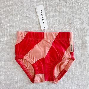 NWT Kid & Kind Pink Striped Organic Cotton Bloomer Shorts 6-12mo